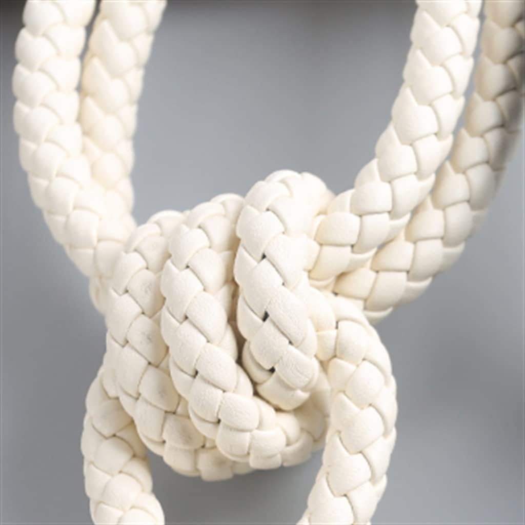 FMURY Curtain Buckle Double-Layer Leather Small Hanging Ball Sling Hand-Woven Tassel Hanging(OneColor)