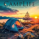 Willow Creek Press, Camp Life 2026 Wall Calendar, 12'' X 12'', 18-Month Calendar with Stapled Binding