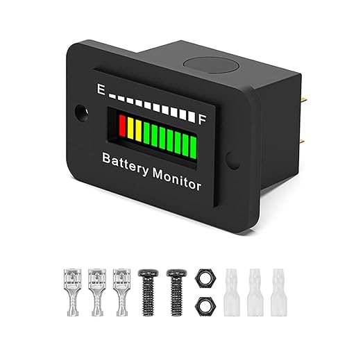 Medidor de monitor de batería de carrito de golf de 12 V, 24 V, 36 V, 48 V, 60 V, 72 V, para Yamaha EZGO, motocicleta, LED, indicador de capacidad
