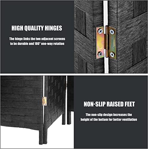 image for NChanmar Room Divider,4 Panels 6FT Folding Privacy Screen Room Divider