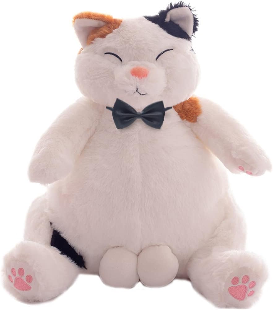 YMBNHHF Cute Cat Plush Toy Lazy Cat with Balls Plushie Stuffed Animal Pillows, Funny