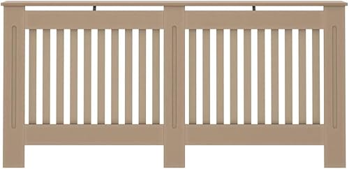 Miniatura 259 de 2 piezas de MDF para el hogar, calentador de sala de estar, soporte lateral para calefacción, cubierta de radiador, estante de gabinete de