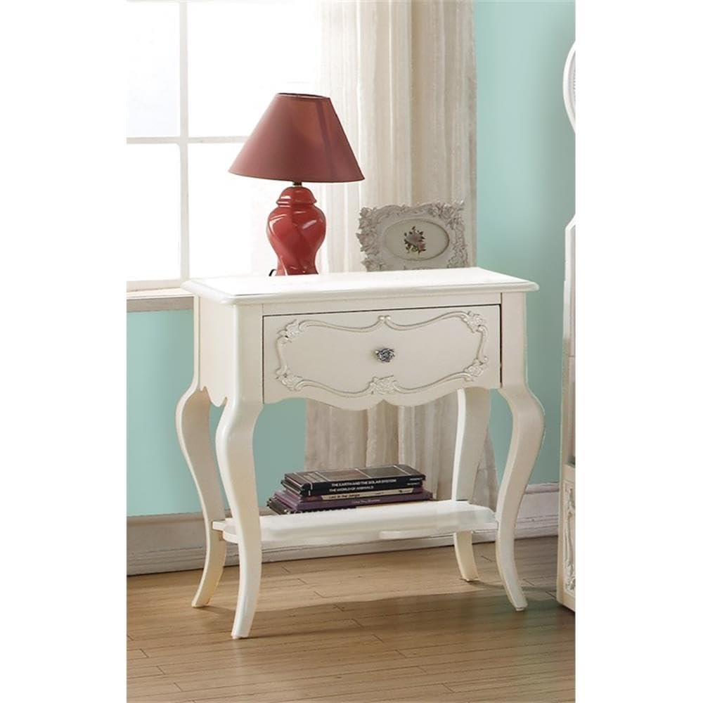 【直接取引】美品　ACMEファニチャー　個性的変形スタンドライト Amazon.co.jp: ACME Furniture 30509 Edalene ナイトスタンド パール
