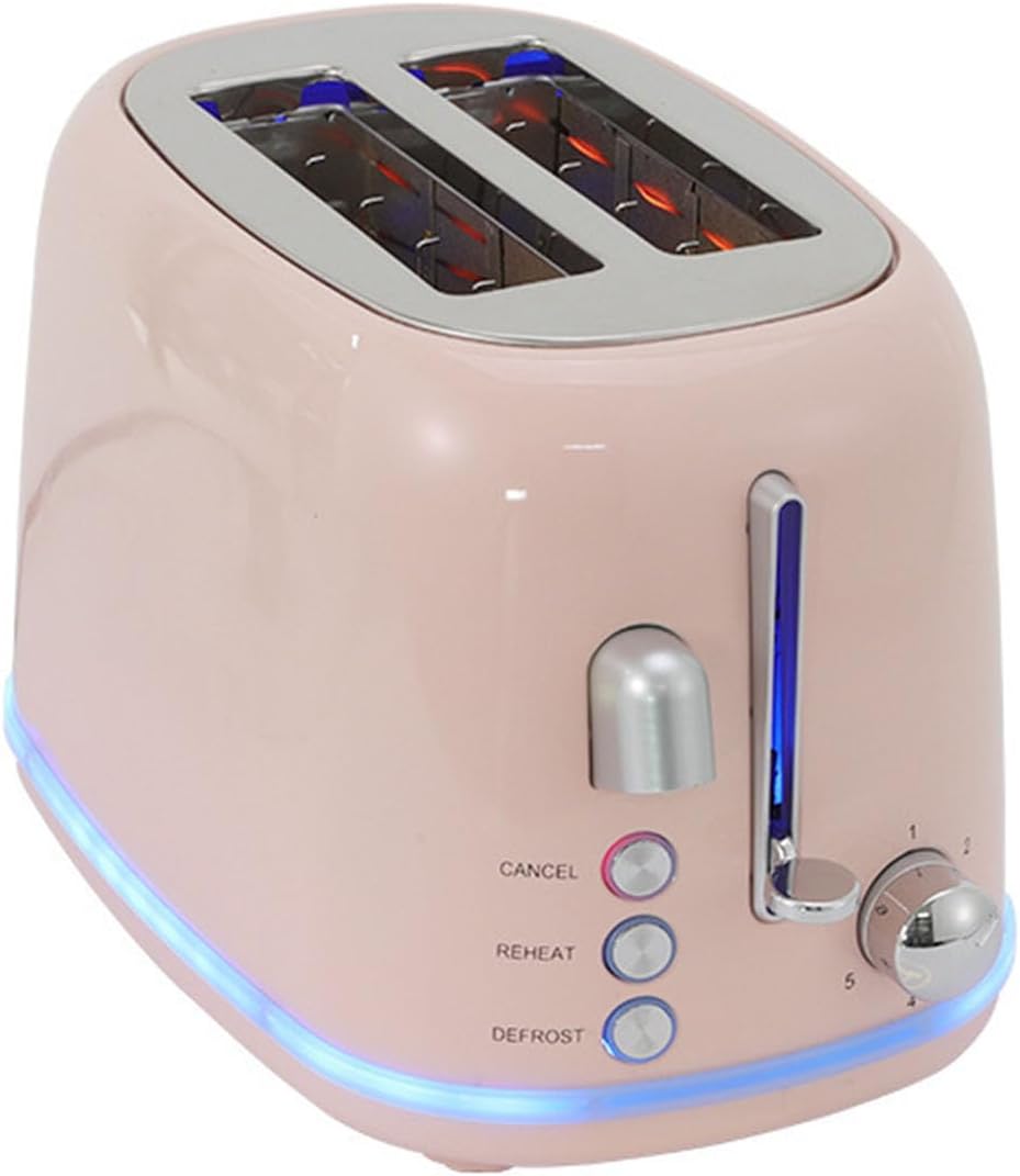 Toaster 2-Slice,With 6 Browning Levels Toast Baker,Smart Compact Toasters,Extra Wide Slots With Removable Crumb Tray,For Toast Fruit Bread Bagel Waffle