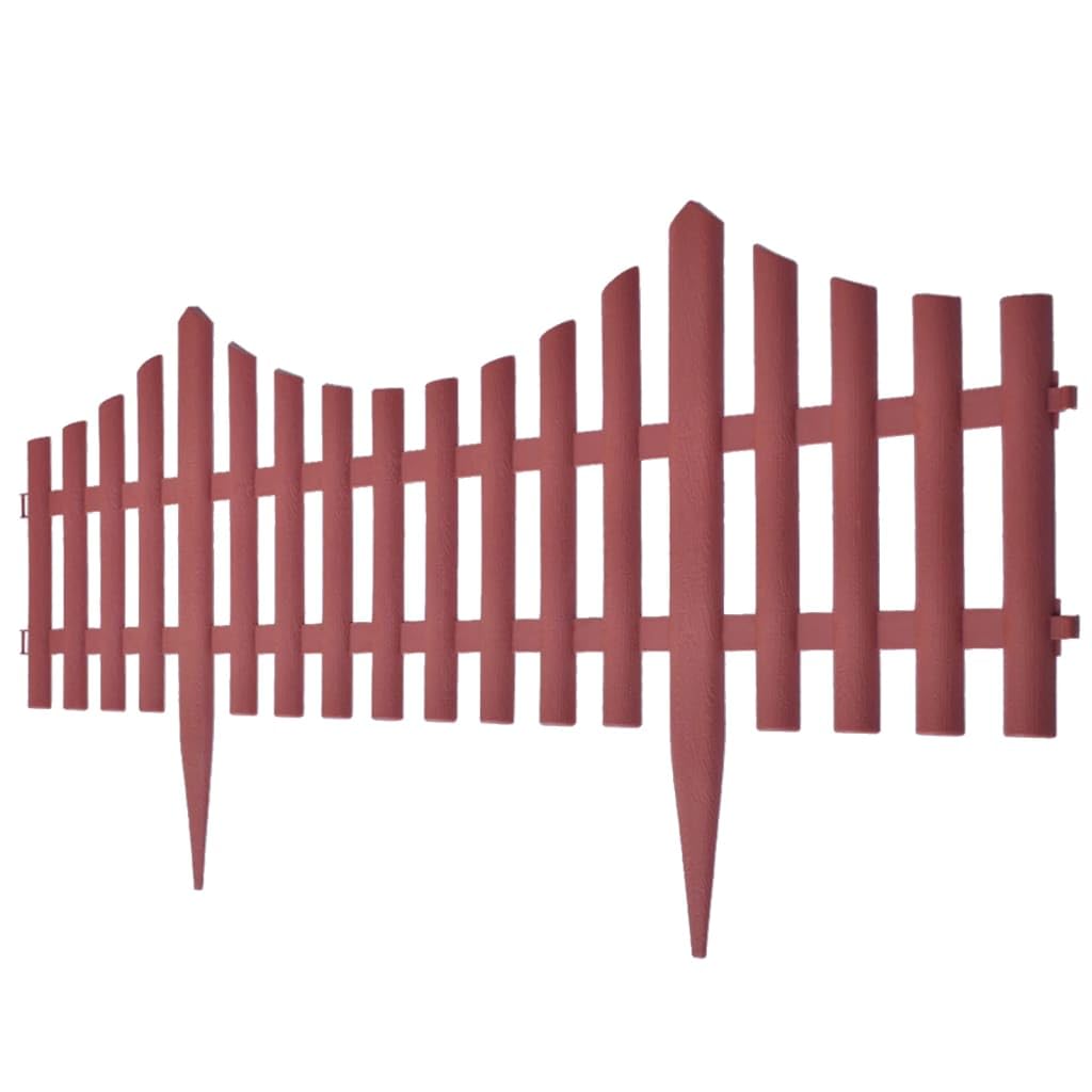 Separadores de césped (17 unidades, polipropileno, 10 m, para delimitar parterres, de polipropileno, decorativos, con estacas)