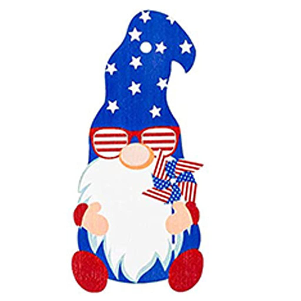Independence Day Gnomes Ornaments 9 Acrylic Patriotic Gnomes Shaped Acrylic Slices Pendants Embellishment Tag Pendant