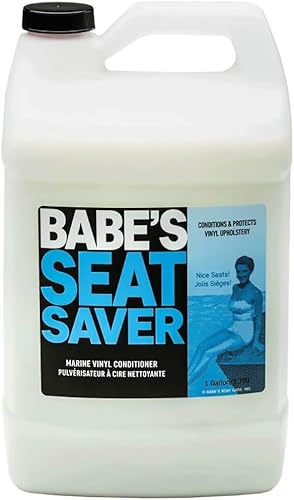 Miniatura 1 de Babe's Boat Care Seat Saver Marine - Acondicionador de tapicería y vinilo  Recambio de limpiador de asiento de barco de 1 galón  Spray de protección