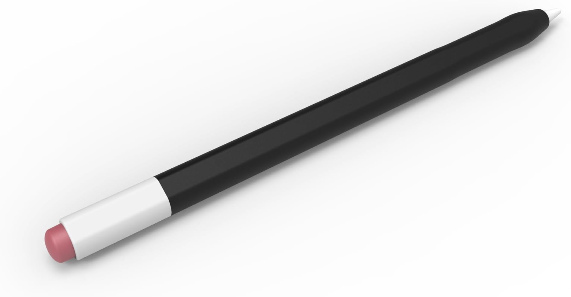 Silicone Pencil Case for Apple Pencil Generation 2/Pro，Ultra Thin Protective Pencil Cover，Silicone Sleeve Apple Pencil Cover Compatible with Magnetic Charging and Double Tap（Black）