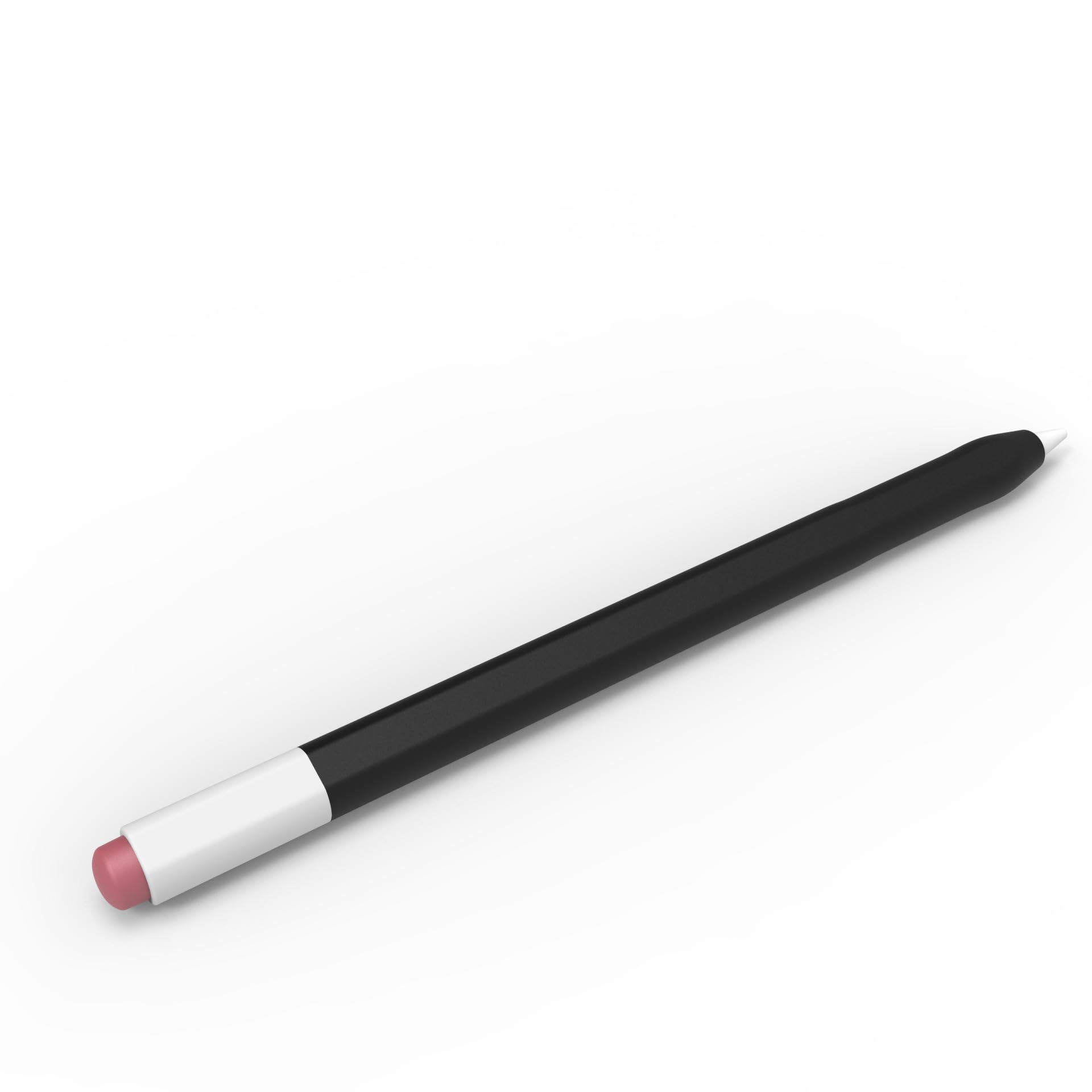 Silicone Pencil Case for Apple Pencil Generation 2/Pro，Ultra Thin Protective Pencil Cover，Silicone Sleeve Apple Pencil Cover Compatible with Magnetic Charging and Double Tap（Black）