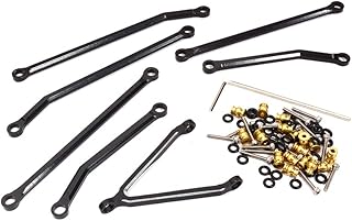 C32044BLACK Angled Alloy Linkage Set for Axial 1/24 SCX24 Jeep JT Gladiator AXI0005