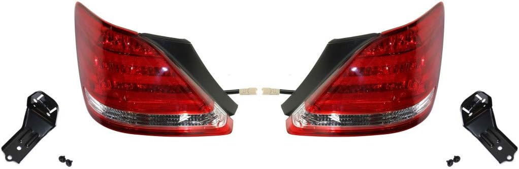 For Toyota Avalon Tail Light Assembly 2005 2006 2007 Driver and Passenger Side Pair Outer Replacement For TO2804100, TO2805100 | 81560-AC090, 81550-AC090