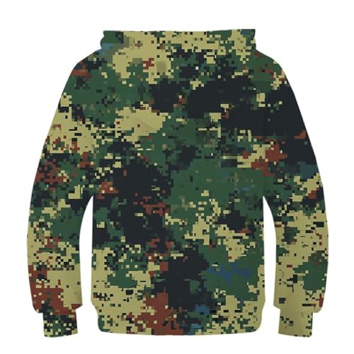Pull à capuche camouflage manches longues fini les vêtements d'ado ternes - 2