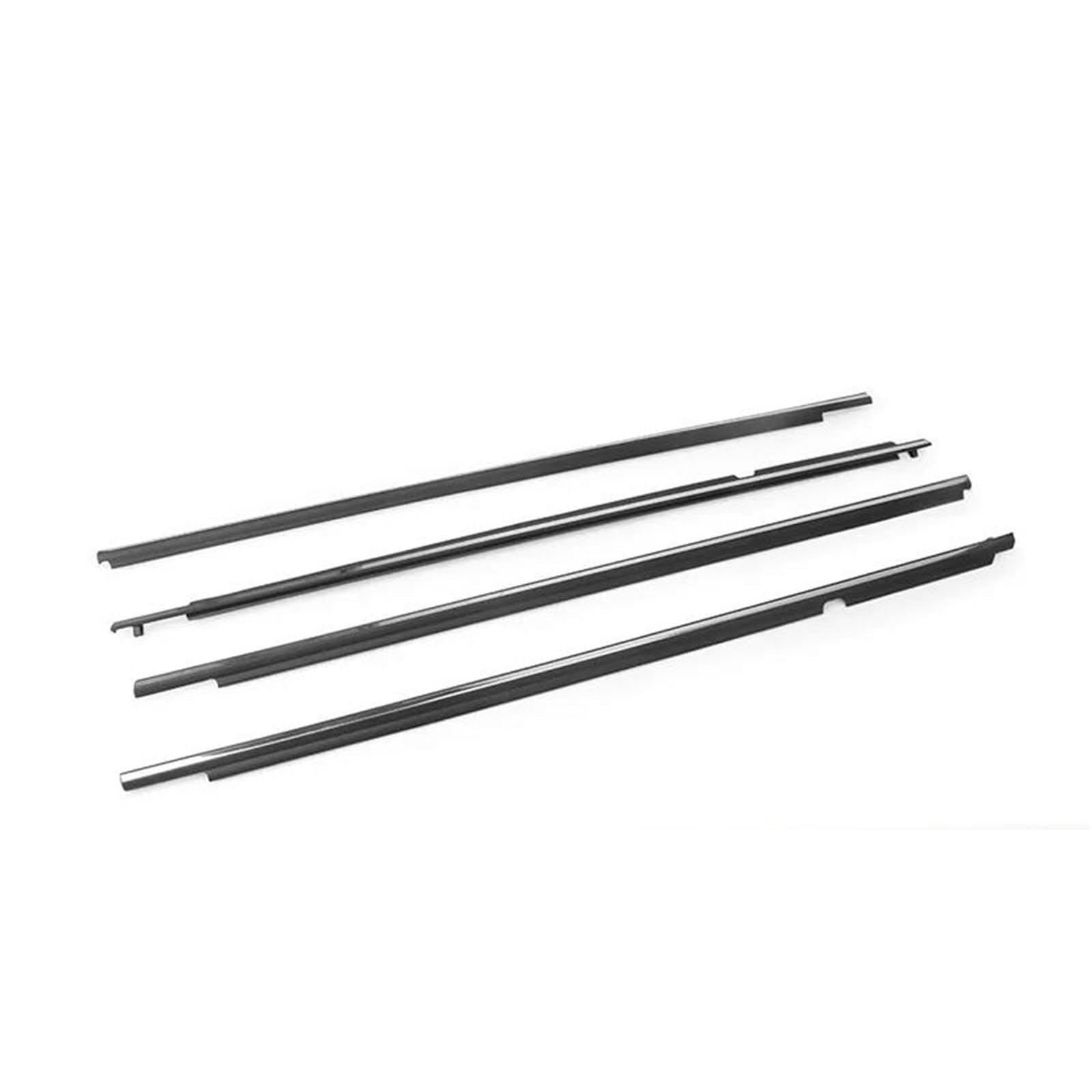 Spamfafghq Chrome 4Pcs Window Rubber Trim 7573012300 For Toyota For Corolla 2008-2013 Weatherstrip Seal Strips Door Moulding Glass(Chrome)