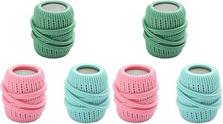 Cabilock Bolas de lavanderia para máquina de lavar roupa 6 peças para máquina de lavar roupa bolas para secadora e máquina de lavar roupa conjunto bolas reutilizáveis para lavanderia