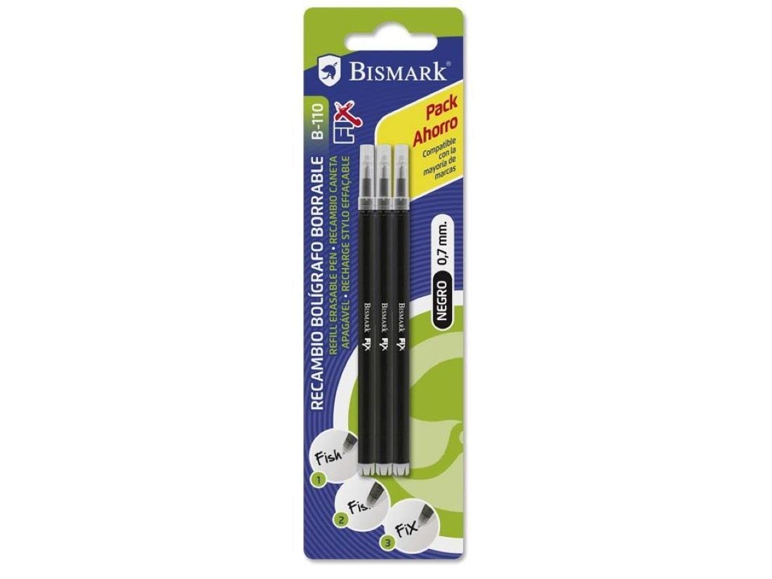 Bismark Recambio Negro Bolígrafo Borrable