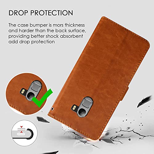 Image of Flip Cover Back Case for Lenovo K4 Note | Premium Leather Finish | Inbuilt Pockets & Stand | Flip Cover Back Case for Lenovo K4 Note (CamelBlack)