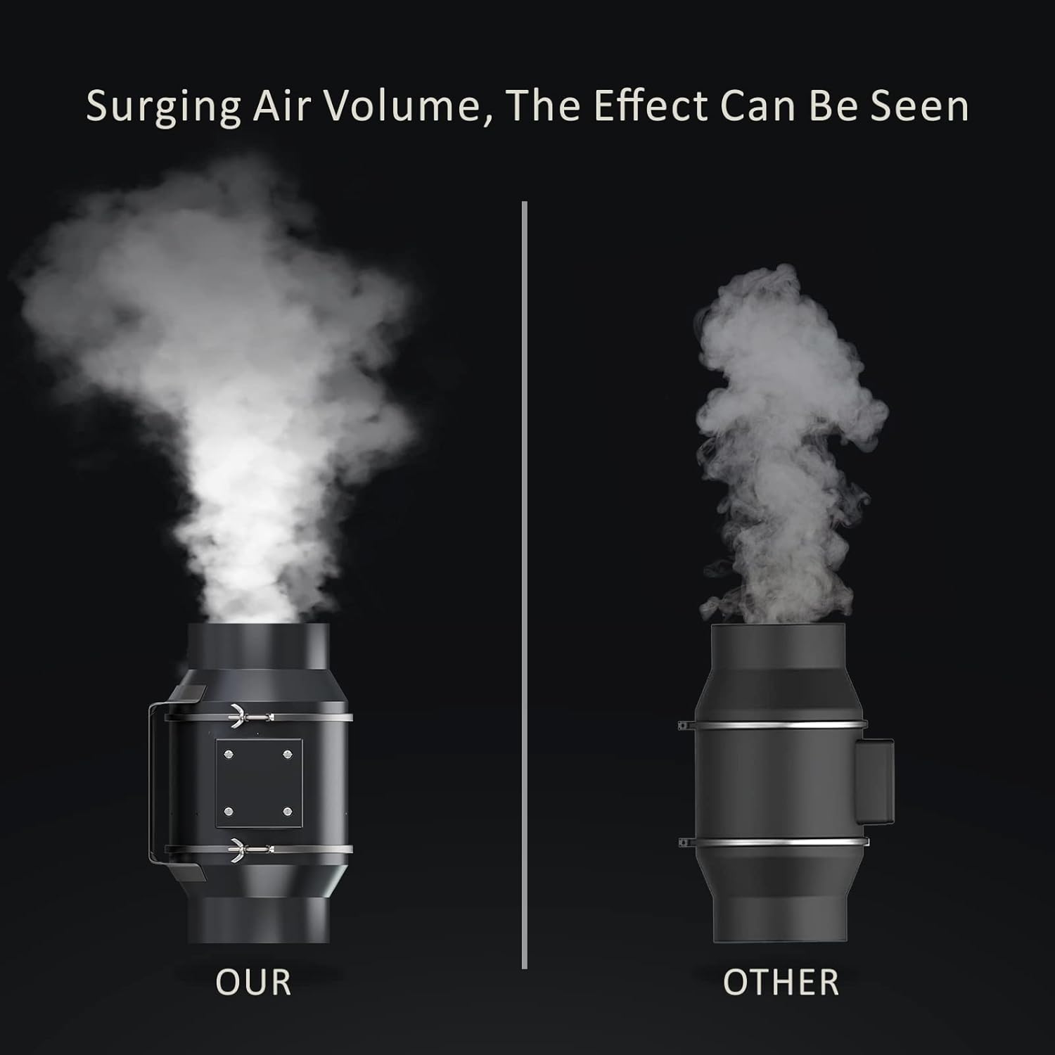 Toolazy Quiet 6" Inline Duct Fan 405 CFM Ventilation Exhaust Fan EC Motor and External 0-100% Variable Speed Controller for Heating Cooling Booster, Grow Tents, Hydroponics