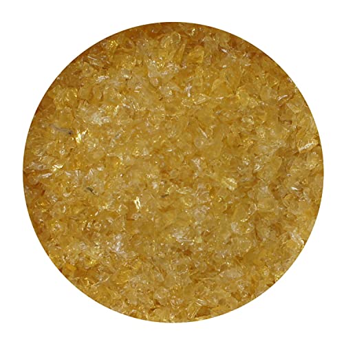 Pale Amber Transparent Medium Frit, 8.5 Oz - 96 Coe