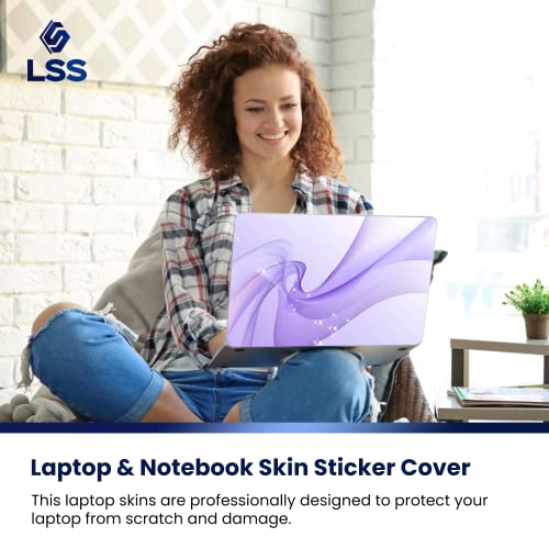 Image of LSS 15 15.6 inch Laptop Notebook Skin Sticker Cover Art Decal Fits 13.3 inch 14 inch 15.6 inch 16 inch HP Dell Lenovo Apple Asus Acer Compaq (Free 2 Wrist Pad Included) Blue Abstract