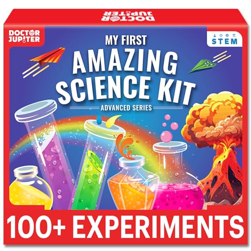 Doctor Jupiter My First Amazing Science Kit for Kids Ages 4+ | Birthday Gift Ideas for 4-5-6-7-8-9-10-11-12 Year Old Boys & Girls | STEM Learning & Educational Toys |Advanced Science Experiment Series