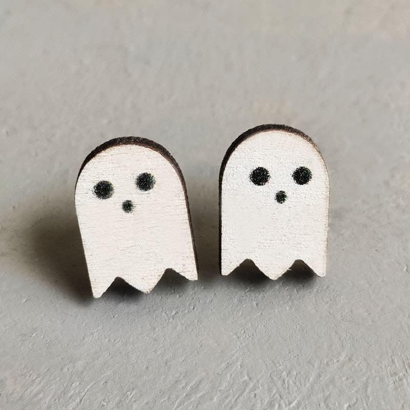 Halloween Earrings Set Cartoon Pumpkin Cat Cute Ghost Bat Drop Earring Studs for Women Girls Halloween Jewelry Set Costume Party Holiday Night Jewelry - Image 5