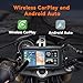 Aoocci C6 PRO Motorcycle Dash Cam Front and Rear, Motorcycle CarPlay, 1080P Dual Dash Motorbike Camera with Apple CarPlay and Android Auto, GPS & Emergency Lock, 140° Wide Angle, IP67 Waterproof