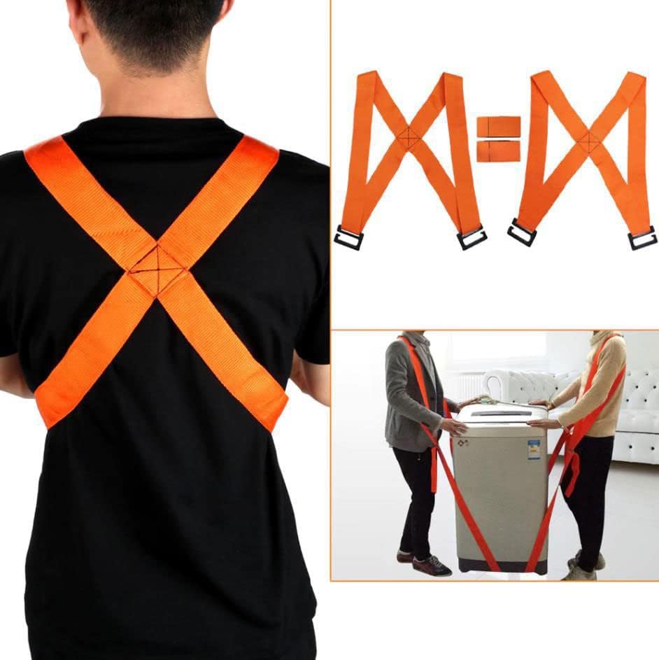 Miniatura 4 de Correas de elevación móviles para muebles de movimiento, sistema de elevación y movimiento para 2 personas, 2 correas y 2 chalecos para transportar