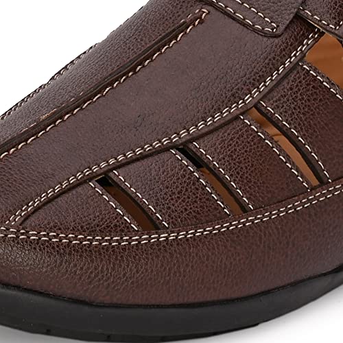 Image of Centrino Fisherman Sandal for Men | Soft Cushioned Insole for All-Day Comfort | Durable Design with Adjustable Straps | Perfect for Outdoor, Casual & Summer Wear 6402