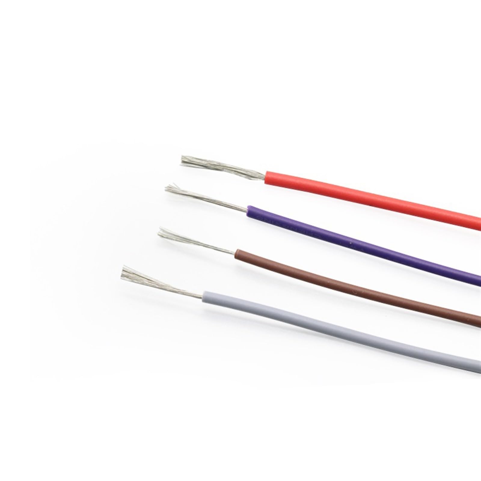 Câble d'éclairage souple blanc 16AWG UL1007 en cuivre étamé 2m