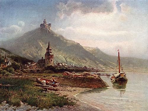 Cuadro en lienzo para paredes vacías con paisaje clásico de 60x90cm