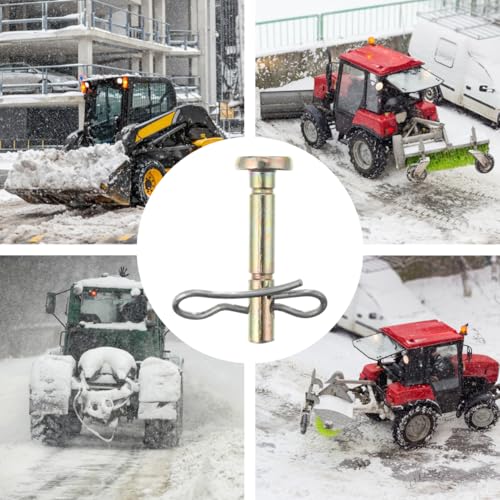 CLISPEED Scherstift Set Metall 10 Bolzen und 10 Sicherungssplinte Geliefert Ersatzteil FüR SchneefräSe 714-04040 738-04124 Schutz Gegen Eis- Und SteinschäDen Rasentraktor ZubehöR Sicherungsstifte