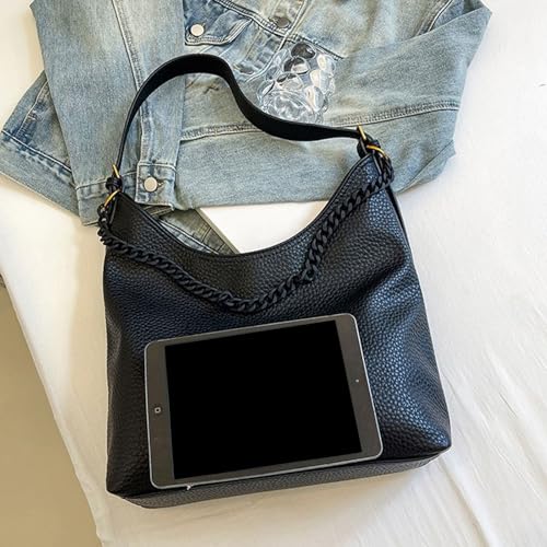 Sac à main à la mode grand format en cuir PU souple et chic