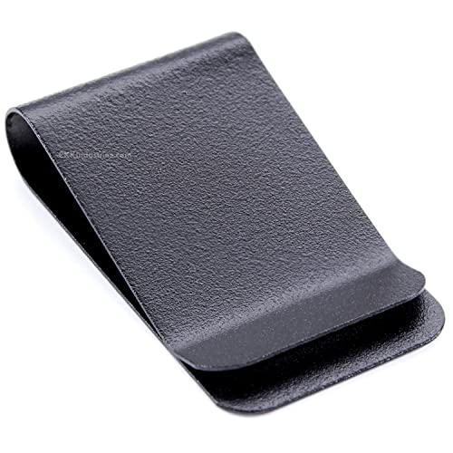 Universal Metal Belt Clip For Holster Making - (Model 7) - (Black Powder Coat Finish) - (Fits Up To 1.75In Belts) - (1 Pack) #TOP15