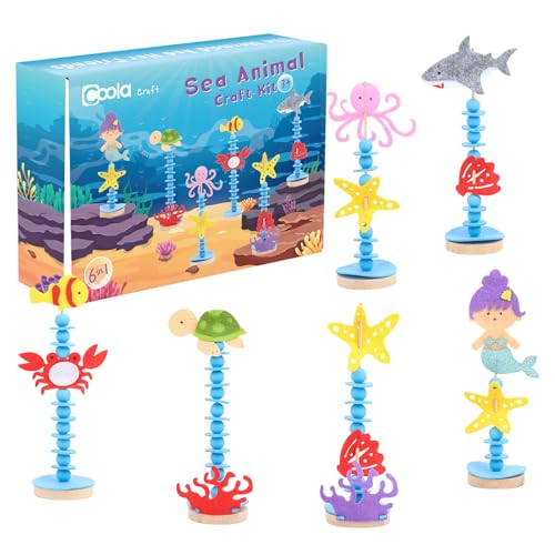 Coola Sea Animal Craft Kit Set for Preschool Kids - Educational M...