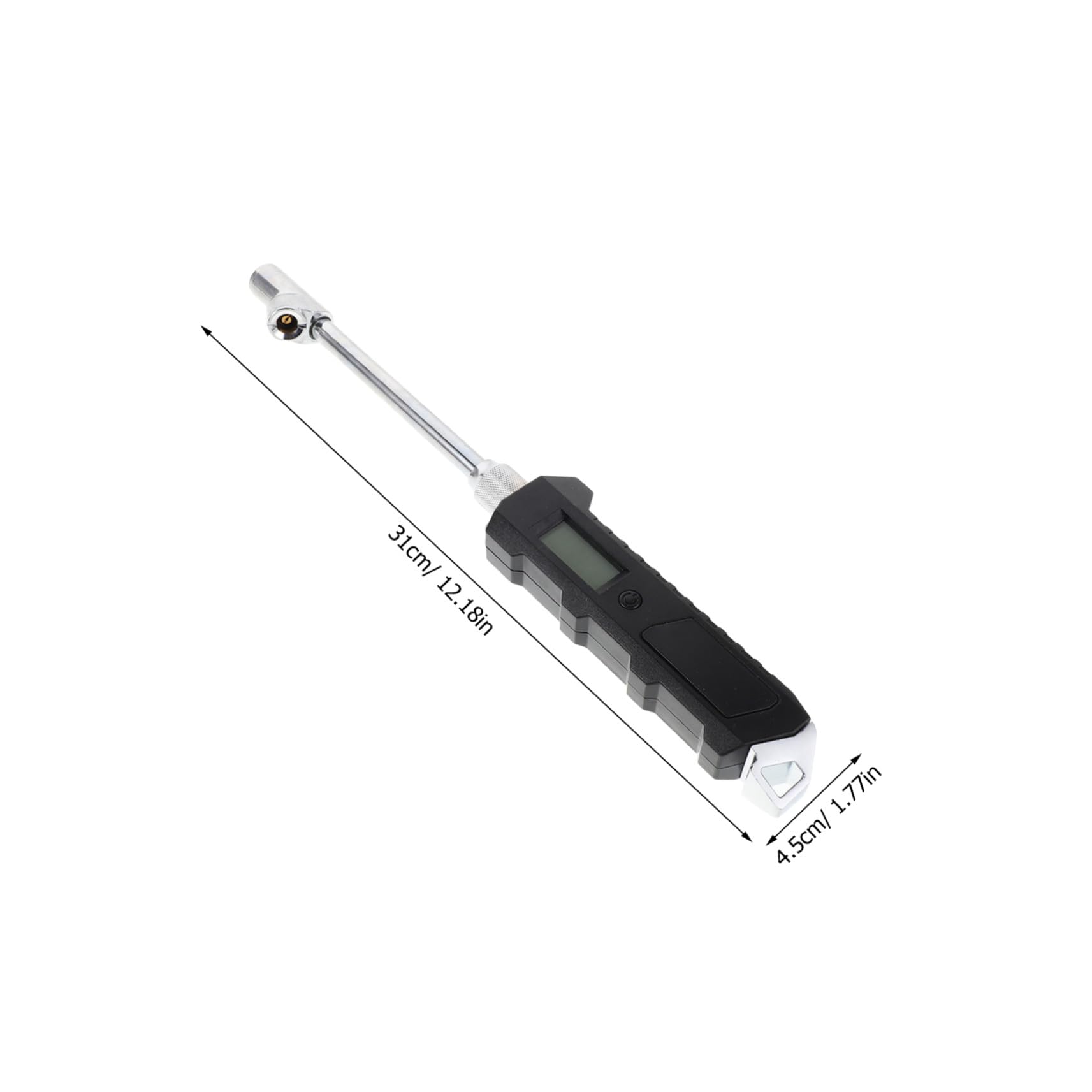 Manomètre Numérique Double Tête à Écran LCD Rétroéclairé Jauge de Pression Précise pour Pneus Voitures Camions Vélos et Portable et Facile à Utiliser