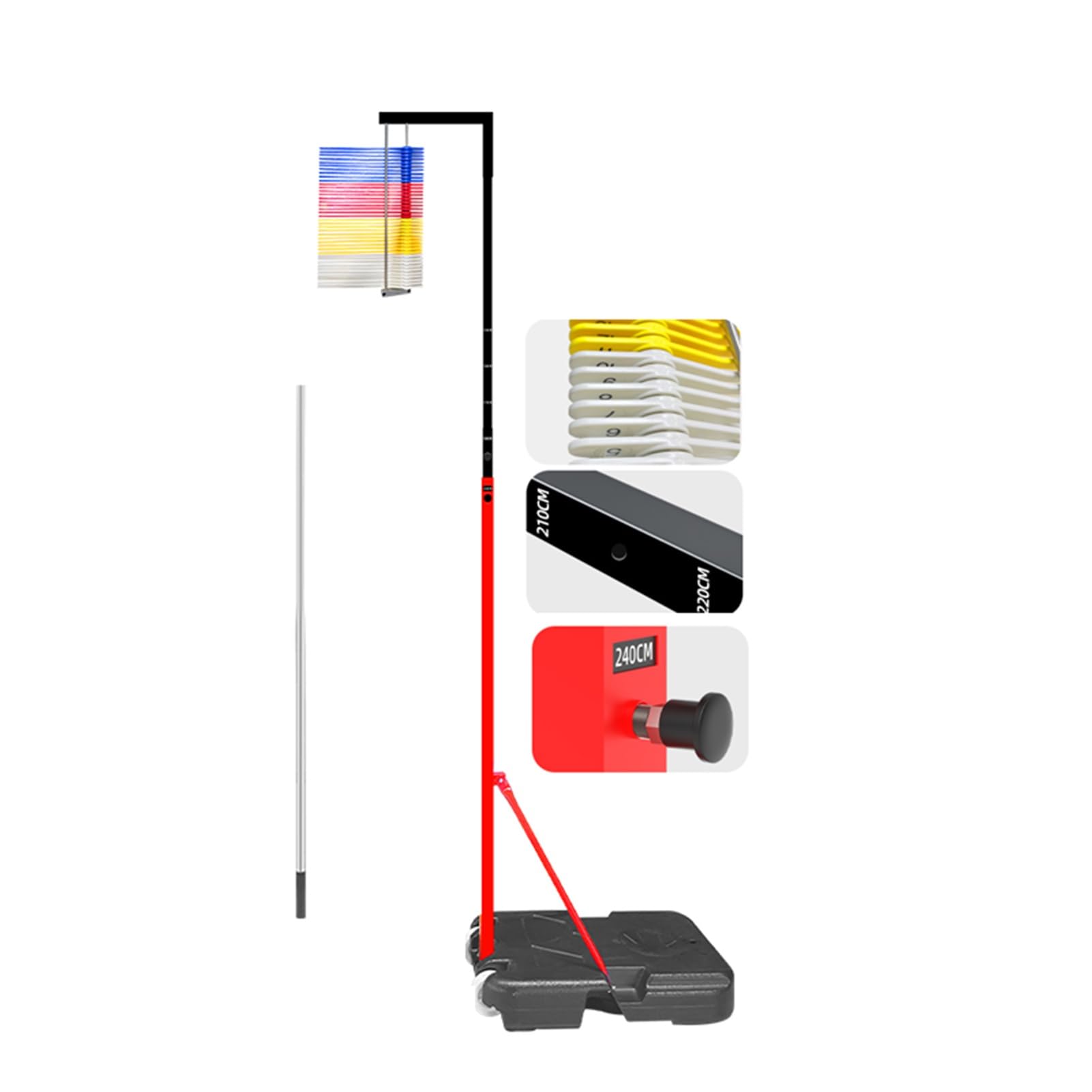 Comprobador de salto vertical para entrenamiento de baloncesto y preparación en gimnasios