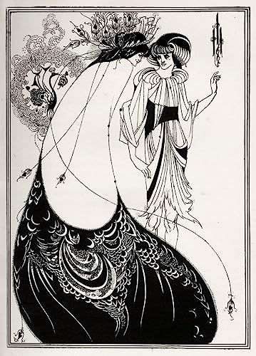 Affiche Toile La Jupe Paon d'Aubrey Beardsley 60x90cm Peinture Moderne