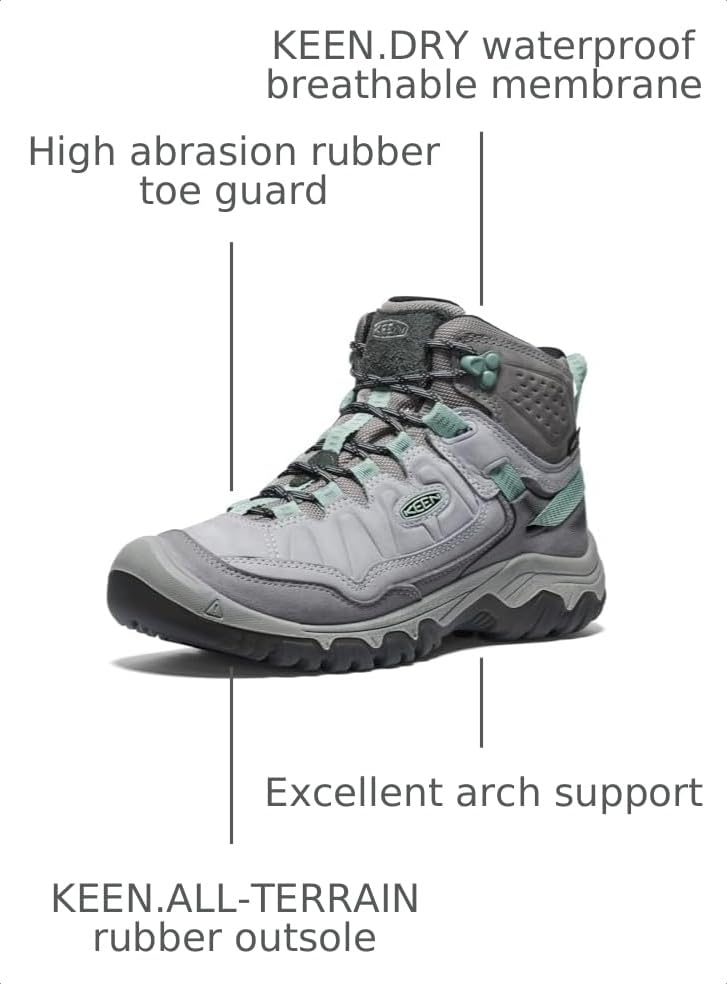 Image of KEEN Women's Targhee 4 Mid Height Durable Comfortable Waterproof Hiking Boots