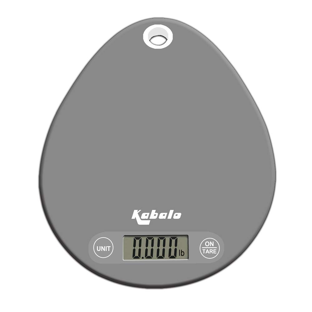 Kabalo Grey 5Kg Oval Digital Lcd Electronic Kitchen Cooking Baking Prep Food Preparation Weighing Scales Uk