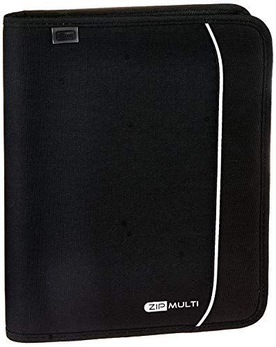 Caderno Argolado Preto, Tilibra, Zip Multi, 123901, 20x27.5cm, 48 Folhas