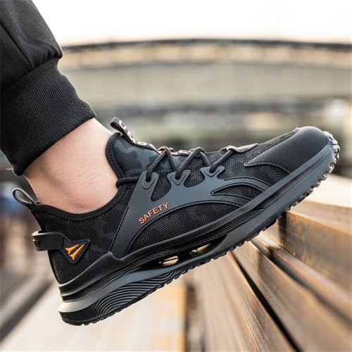 Steel Toe Shoes for Men Work Safety Shoes Industrial Construction Boot Comfortable Lightweight Work Sneakers2