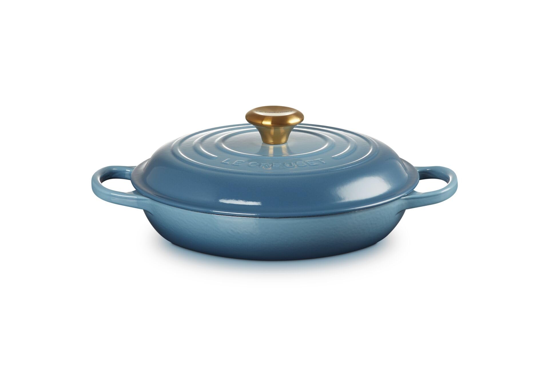 Le Creuset Tegame basso Evolution in ghisa vetrificata, Rotondo, Ø 26 cm, Chambray, 21180264344441