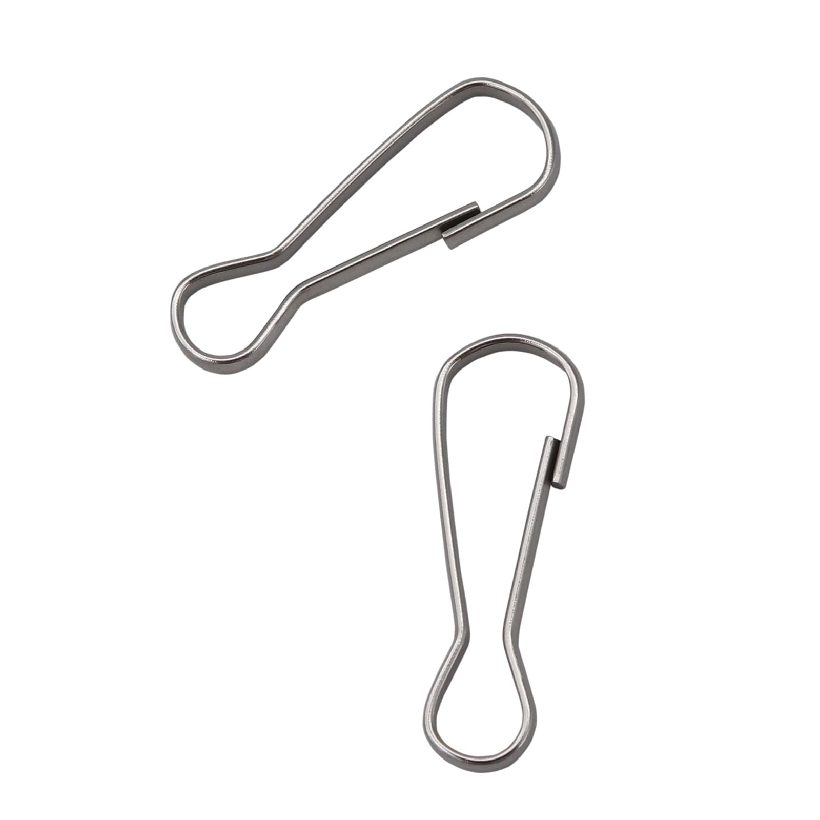 100 Pack Spring Hooks, 1 Inch Small Spring Clips, Lanyard Snap Clip Hook
