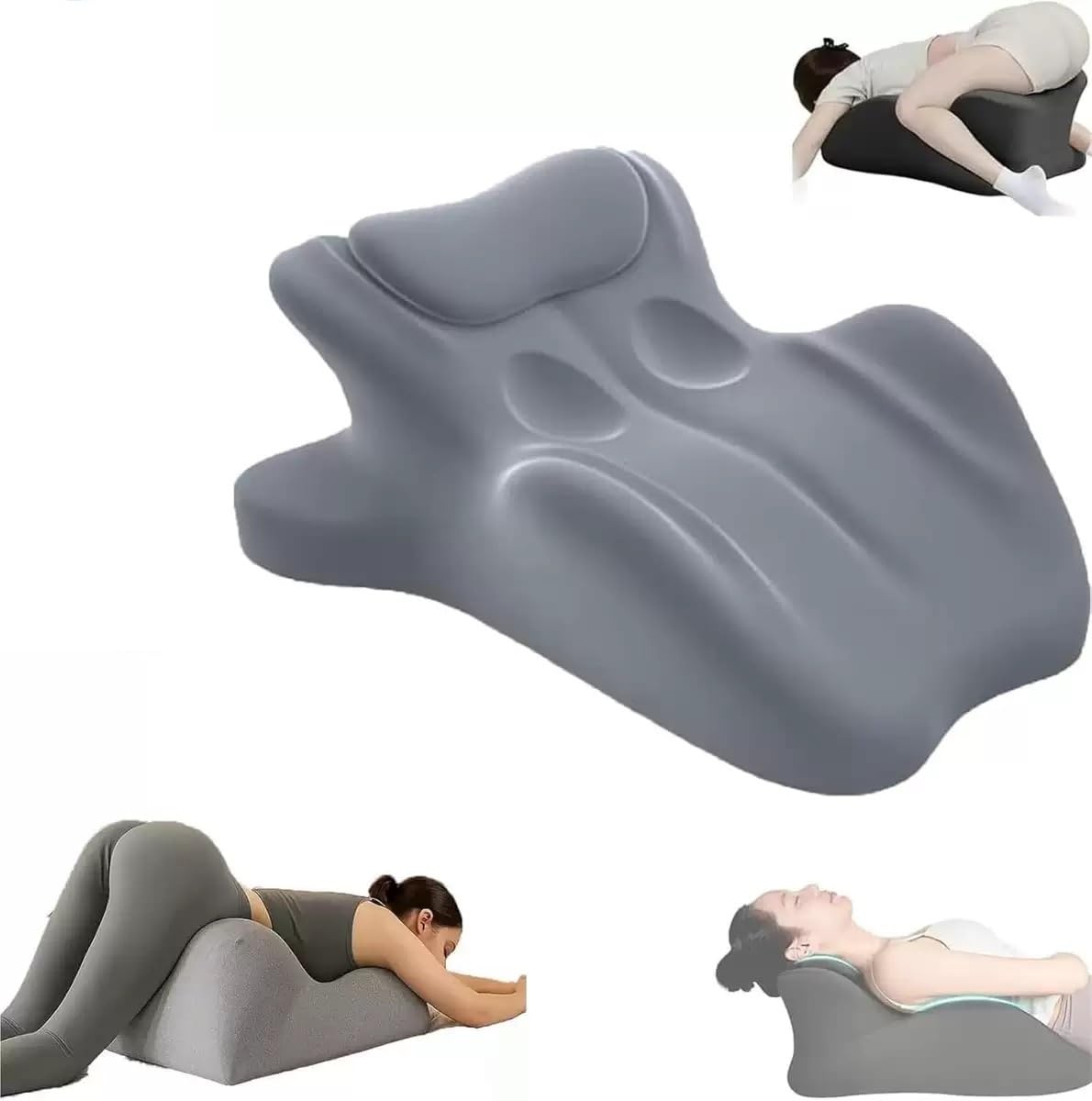 Sweet Spot Pillow, 27 Degree Angle Perfect Position Couple Pillow Enhance Experience, Sweet Love Nest Spark Wedge Cushion, Rebound Memory Foam Ergonomic Posture Support for All Postures (Grey)
