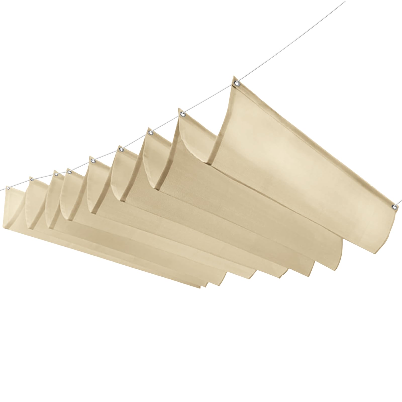 Voile rétractable sur mesure pour terrasse et jardin d'été