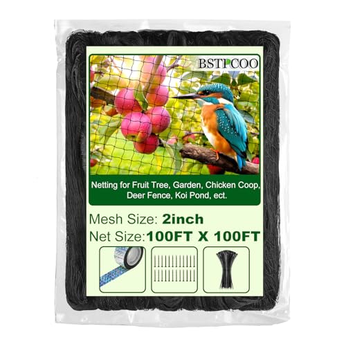 Chicken netting roof hawk 100x100 with 2" mesh, heavy duty bird netting