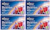 Meßmer Ländertee | Nordische Beeren | 20 Teebeutel | Glutenfrei | Laktosefrei | Vegan (Packung mit 4)