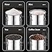 Verdeho stainless steel food storage containers with lids lock clips airtight container large airtight for rice flour sugar grain coffee bean storage containers Kitchen jar (1.59gal/6L)