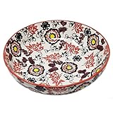 ✔VIELSEITIG EINSETZBAR: Durch einen Durchmesser von 28 cm und einer Höhe von 7,5 cm eignet sich die Keramikschüssel perfekt als Salatschale, Obstschüssel, für Aufläufe und Desserts oder als Dekoschale.