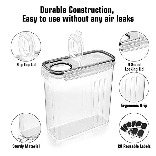 Wildone 8Pcs Airtight Storage Containers And 6Pcs Cereal Storage Containers #TOP5